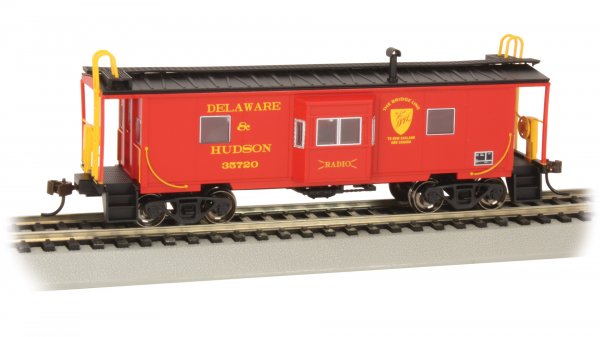 Bachmann 73207 Delaware & Hudson Bay Window Caboose with Roof Walk