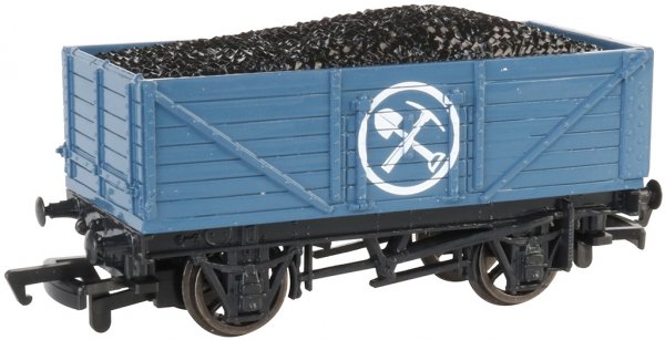 Bachmann HO 77001 Mining Wagon with Load (Blue)