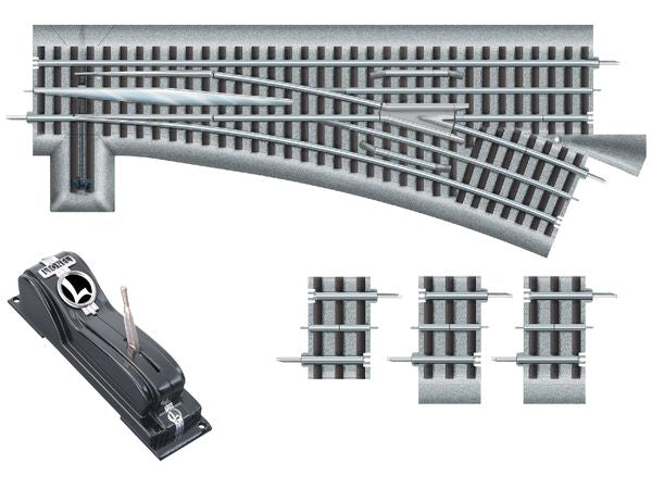 Lionel 81952 - FasTrack O'72 Remote Switch Right Hand