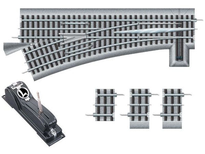 Lionel 81953 - FasTrack O'72 Remote Switch Left Hand