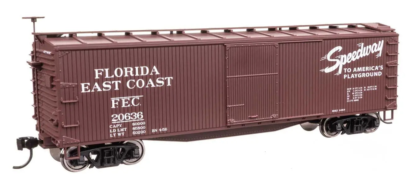 Walthers Mainline 910-40181 Florida East Coast 40' Double Sheathed Wood Box Car