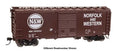 Walthers 910-45217 Central of Norfolk Western 40' ACF Welded Box Car with 8' Youngstown Door