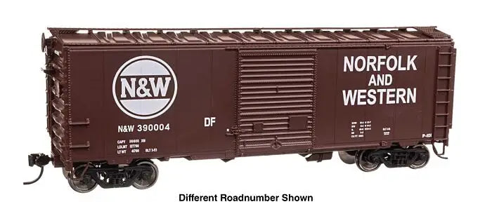 Walthers 910-45217 Central of Norfolk Western 40' ACF Welded Box Car with 8' Youngstown Door