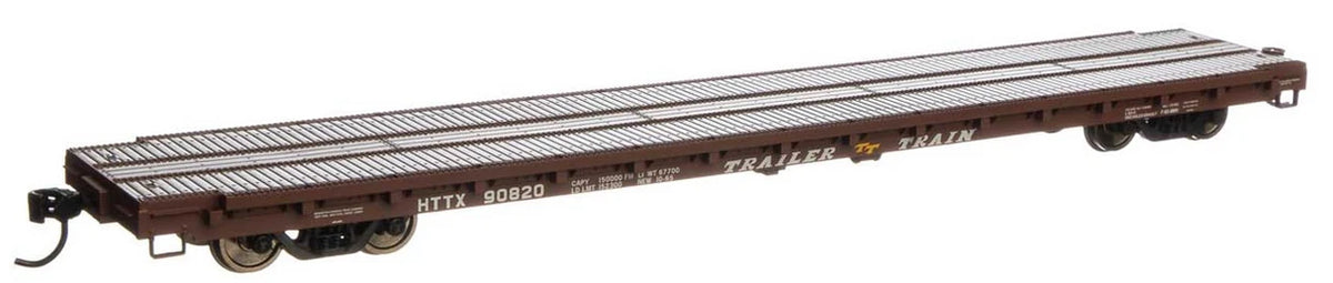 Walthers Mainline 910-5400 TTX HTTX 60' Pullman-Standard Flat Car