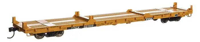 Walthers Mainline 910-5411 TTX TTCX 60' Pullman Standard Flat Car