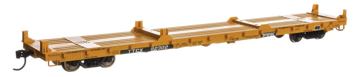 Walthers Mainline 910-5412 TTX TTCX 60' Pullman-Standard Flat Car