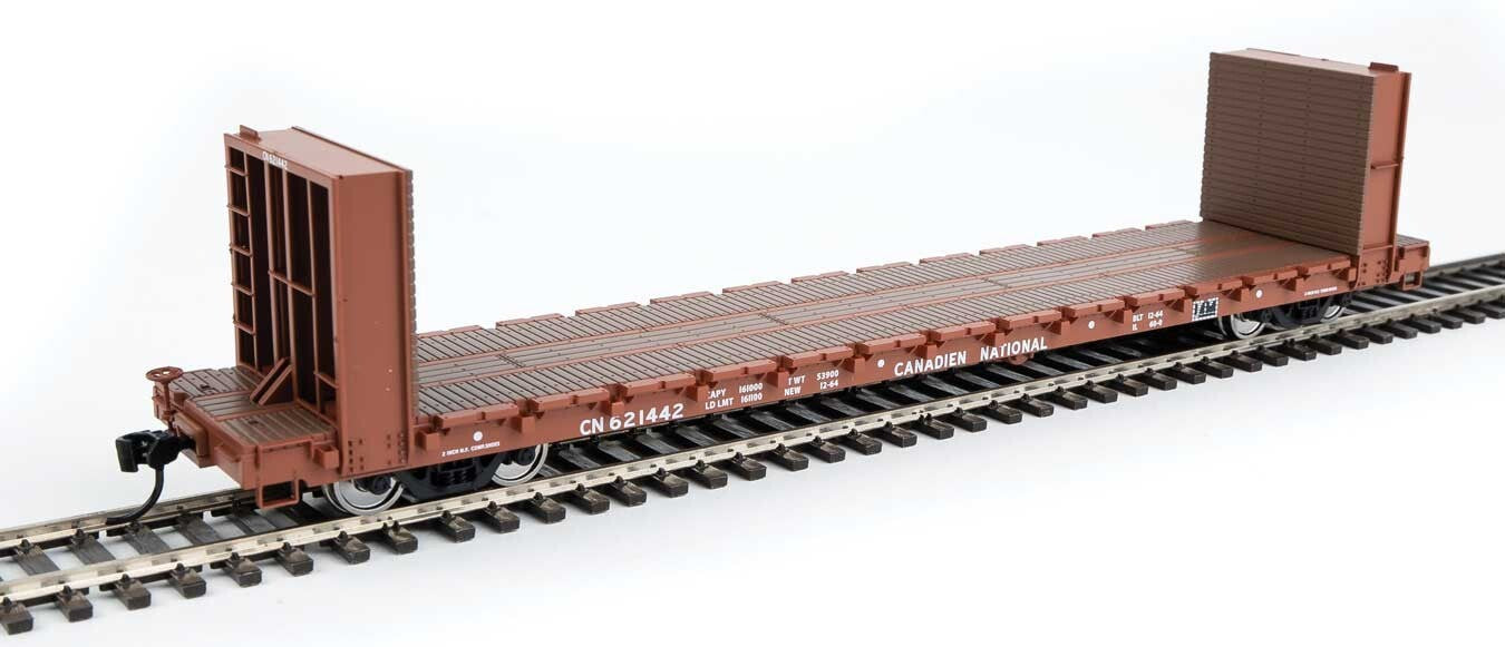 Walthers Mainline 910-5867 Canadian National P-S Bulkhead Flat Car
