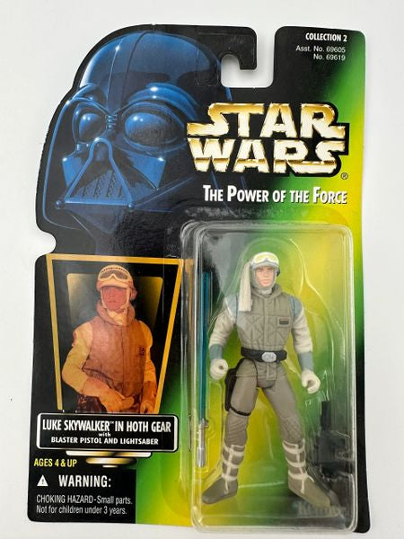 Luke Skywalker in Hoth Gear w/ Imperial Blaster and Lightsaber - The Power of the Force Collection 2 - 1996