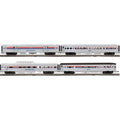 Atlas O 3001474 Amtrak 4 Car 70' Streamline Passenger Set