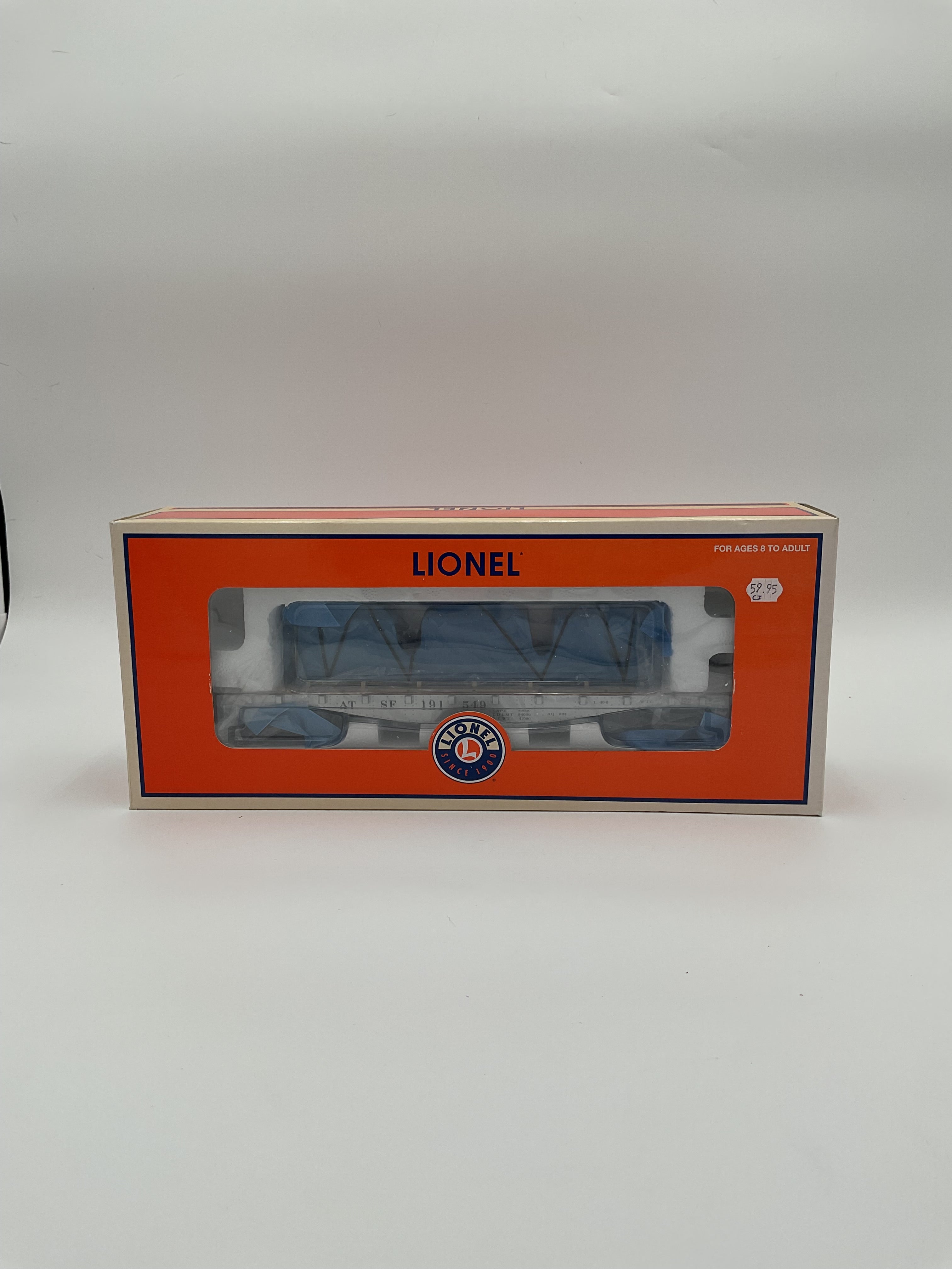 Lionel O 27543 Santa Fe Flatcar with Covered Load