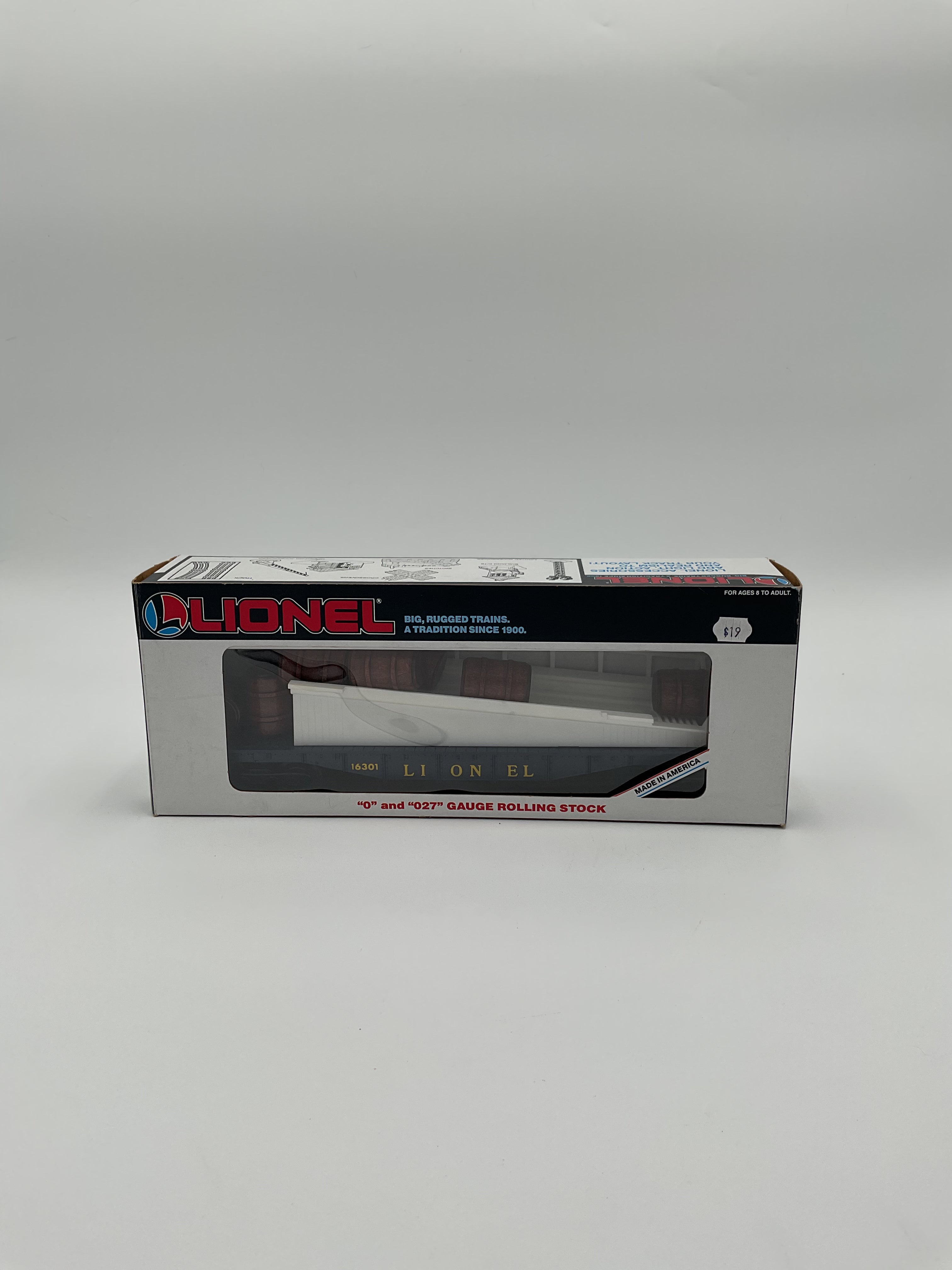 Lionel O 163301 Barrel Ramp Car