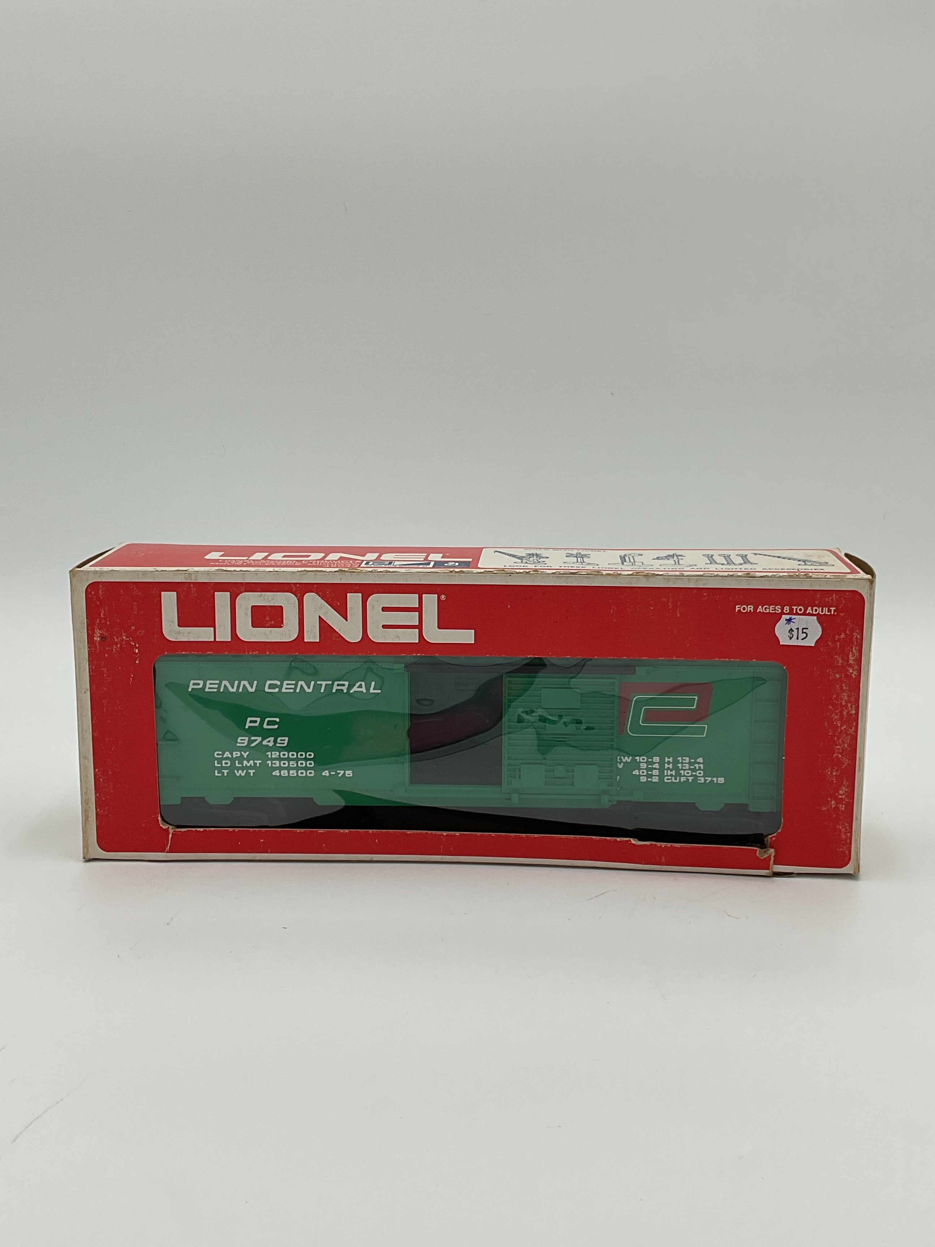 Lionel O 9749 Penn Central Box Car