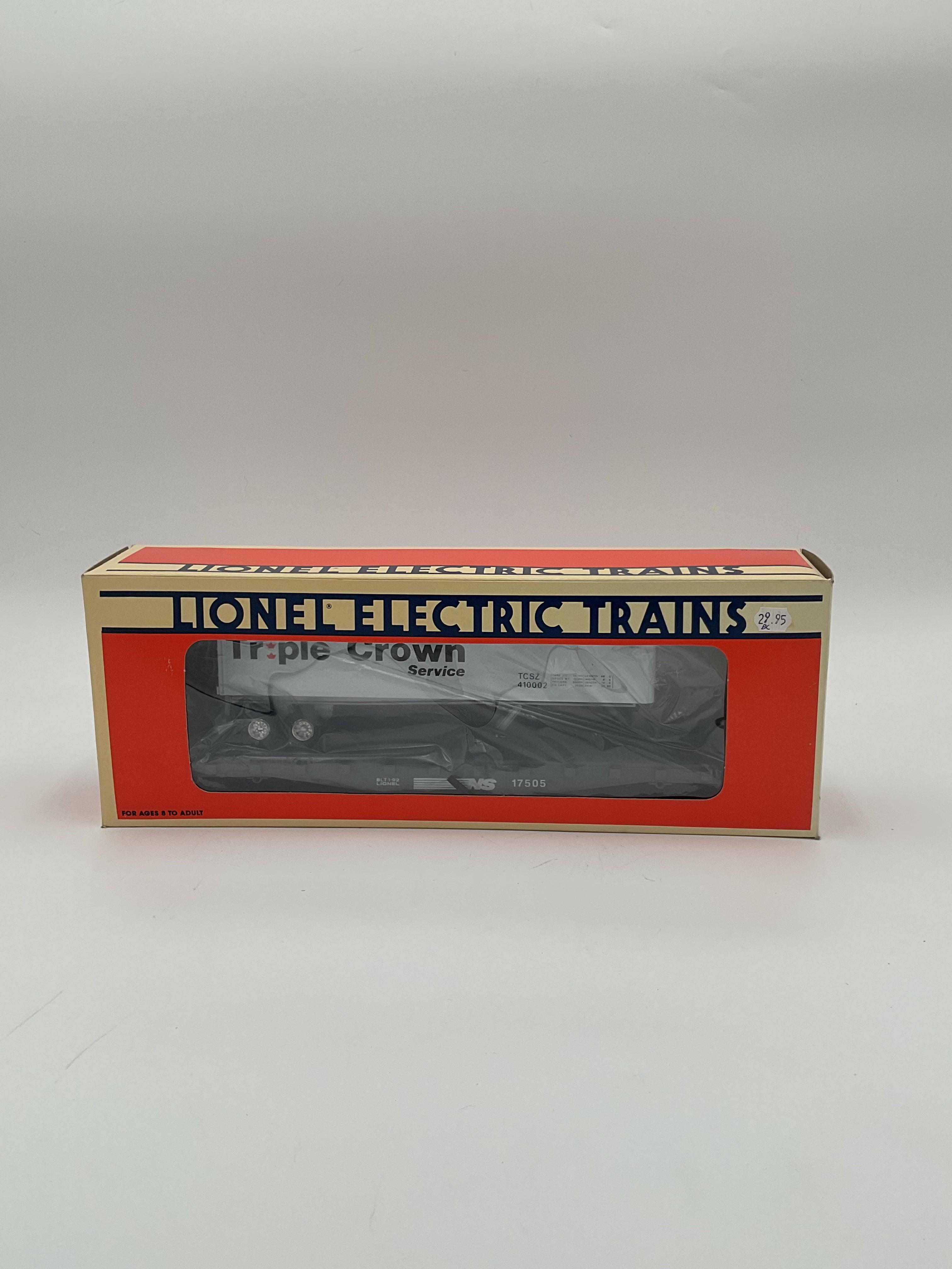 Lionel O 17506 Norfolk Southern Flatcar with Trailer