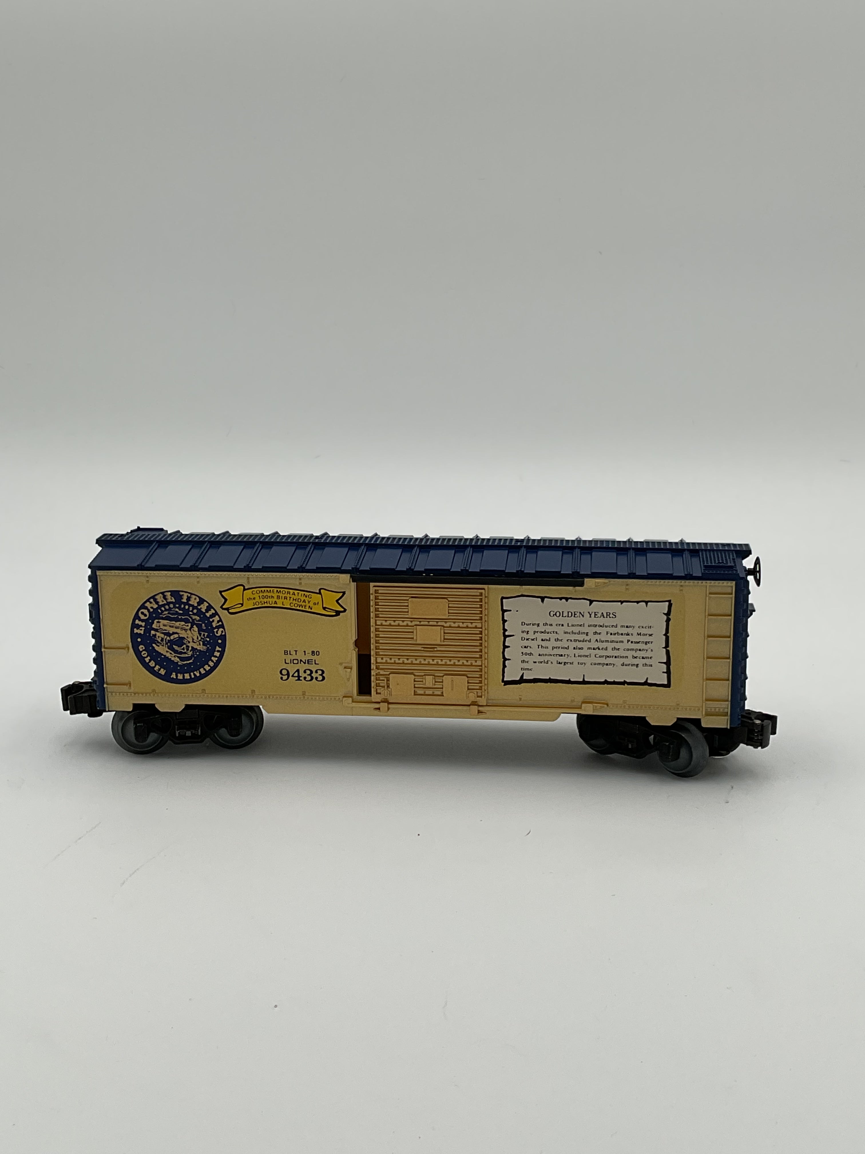 Lionel O 9433 Joshua Lionel Cowen Golden Years Box Car