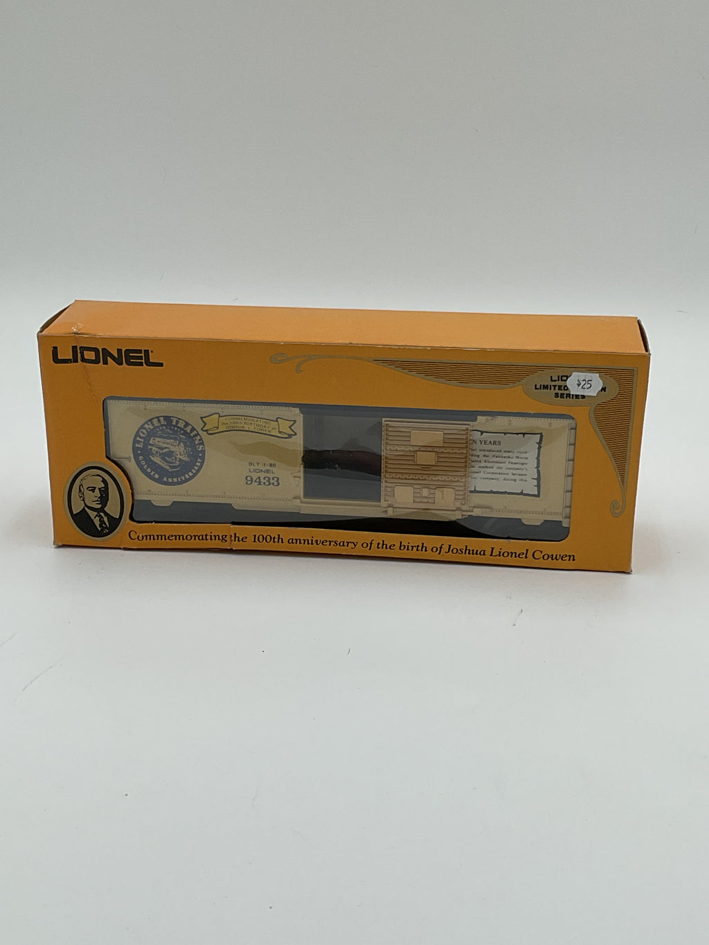 Lionel O 9433 Joshua Lionel Cowen Golden Years Box Car