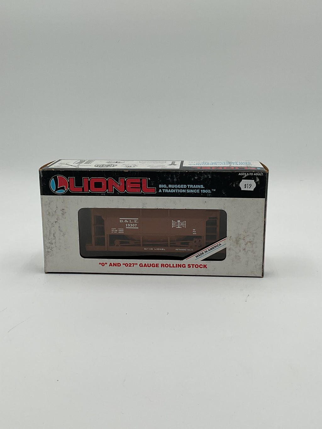 Lionel O 19307 B&LE Car with ORE Load