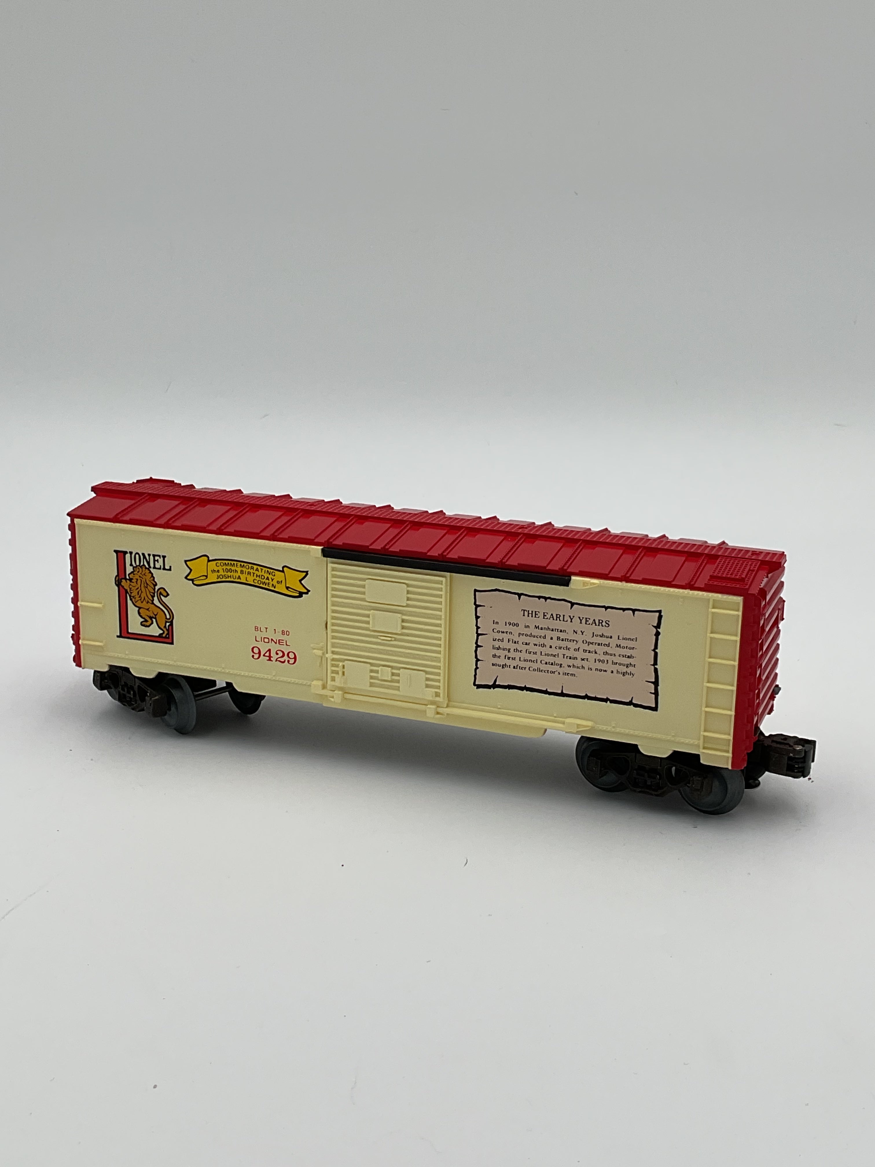 Lionel O 9429 Joshua Lionel Cowen Box Car The Early Years