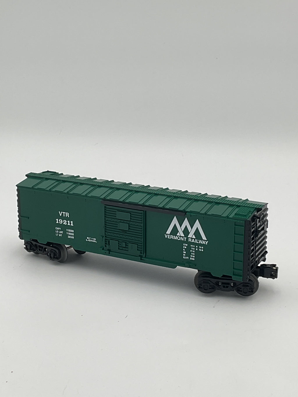 Lionel O 19211 Vermont Railway Box Car