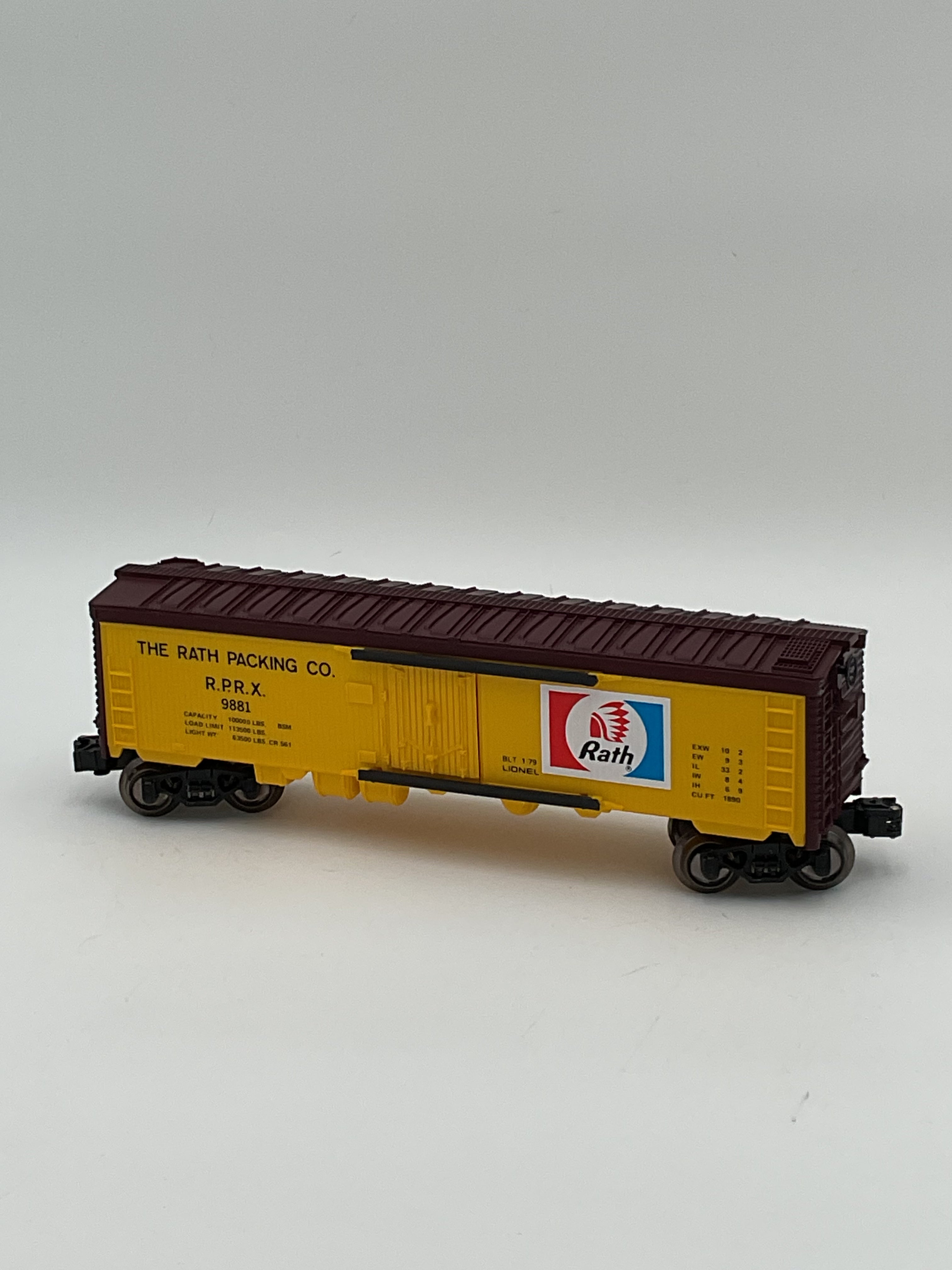 Lionel O 9881 Limited Edition Series Rath Packing Reefer Car