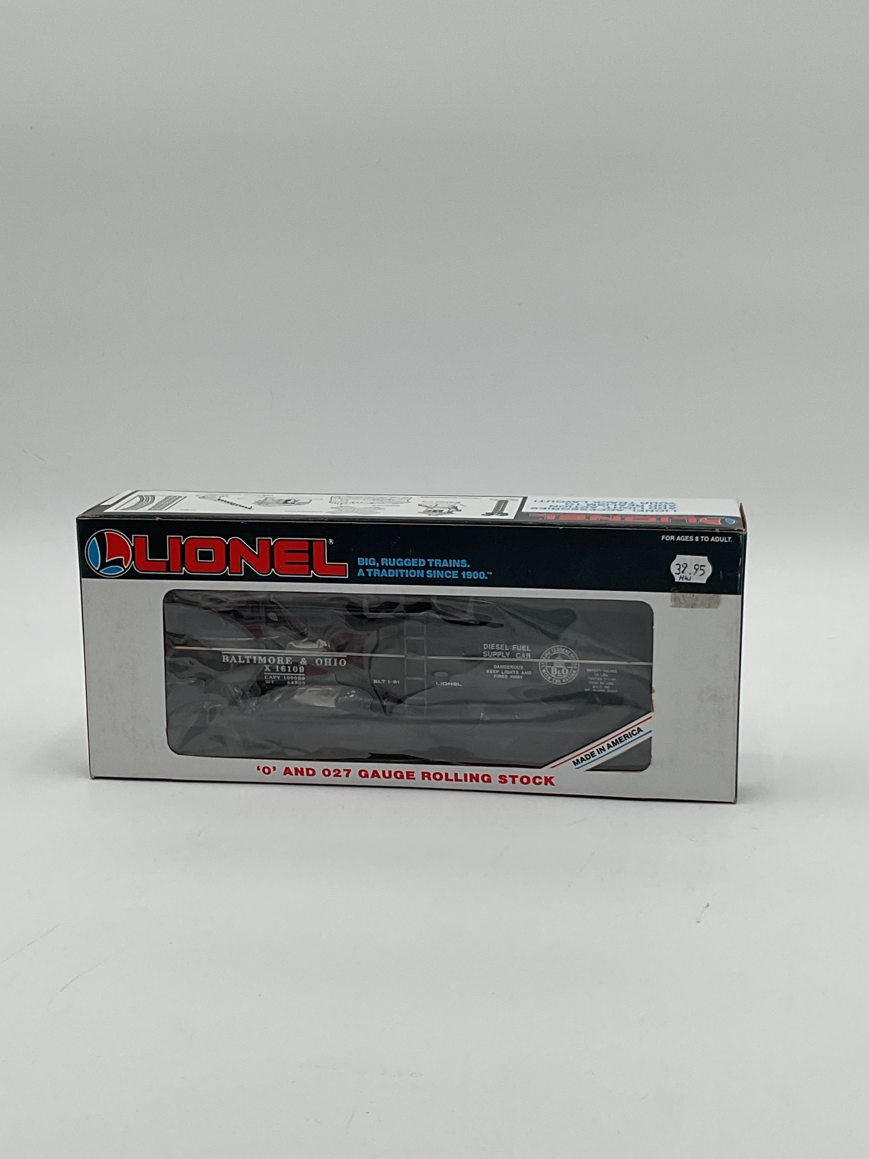 Lionel O 16109 Baltimore & Ohio Single Dome Tank Car