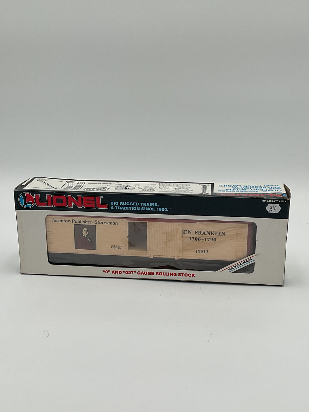 Lionel O 19513 Ben Franklin Reefer