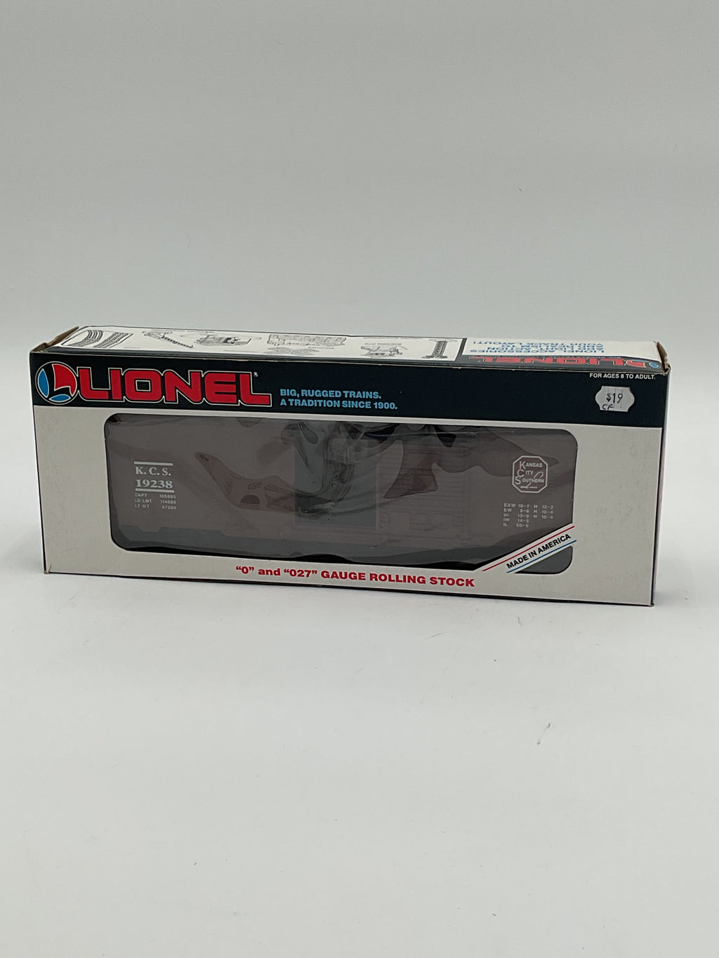 Lionel O 19238 Kansas City Southern Boxcar