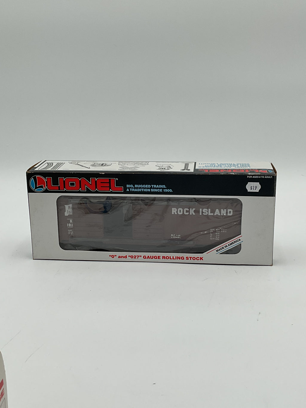 Lionel O 1923 Rock Island Double Door Boxcar