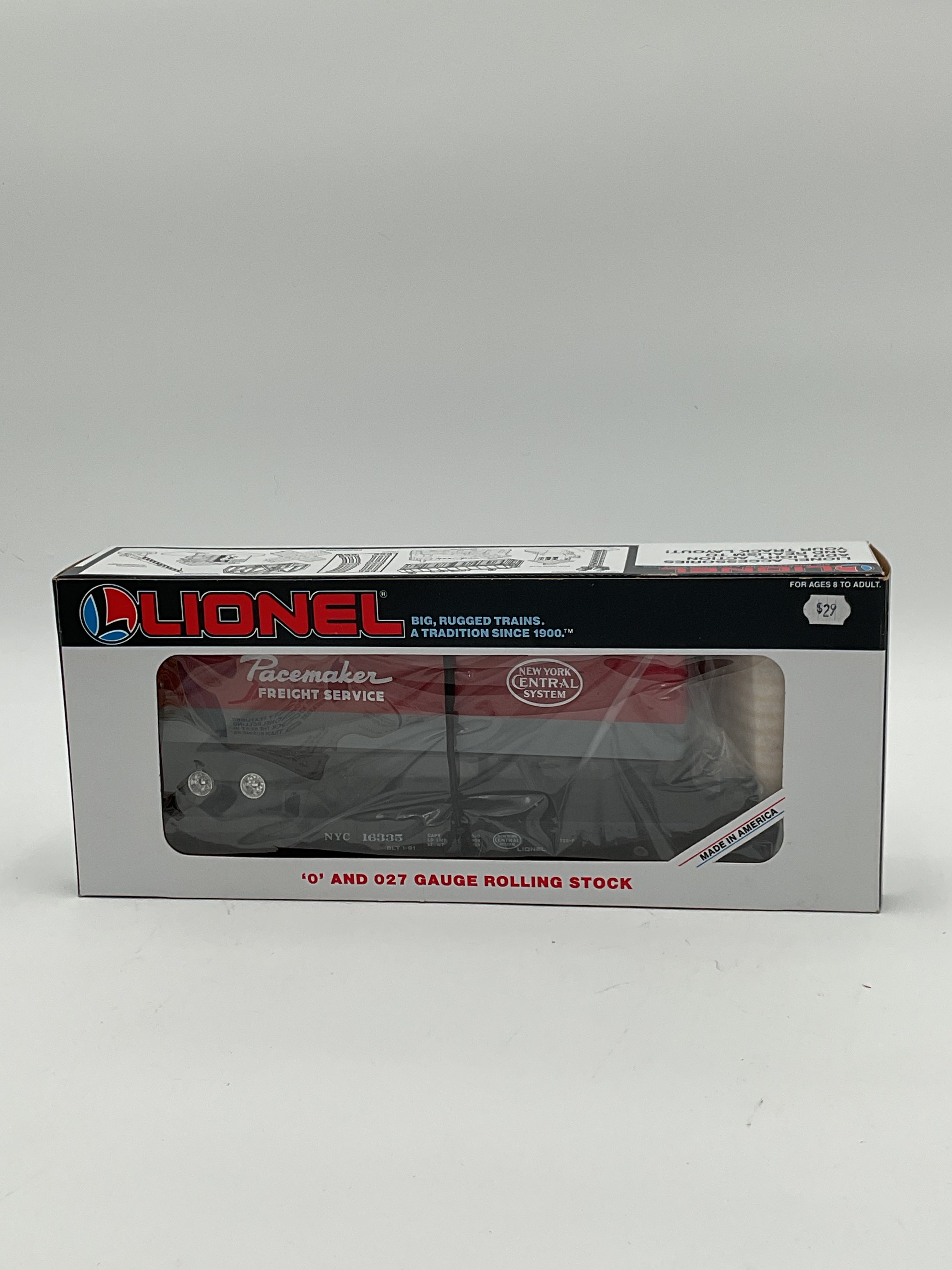 Lionel O 16335 New York Central Flatcar with Trailer