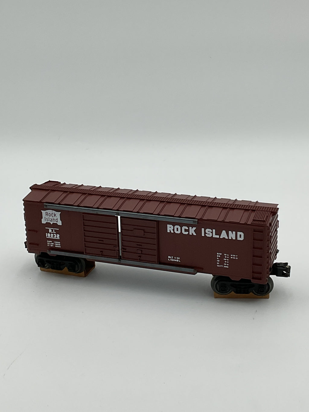 Lionel O 19232 Rock Island Double Door Boxcar