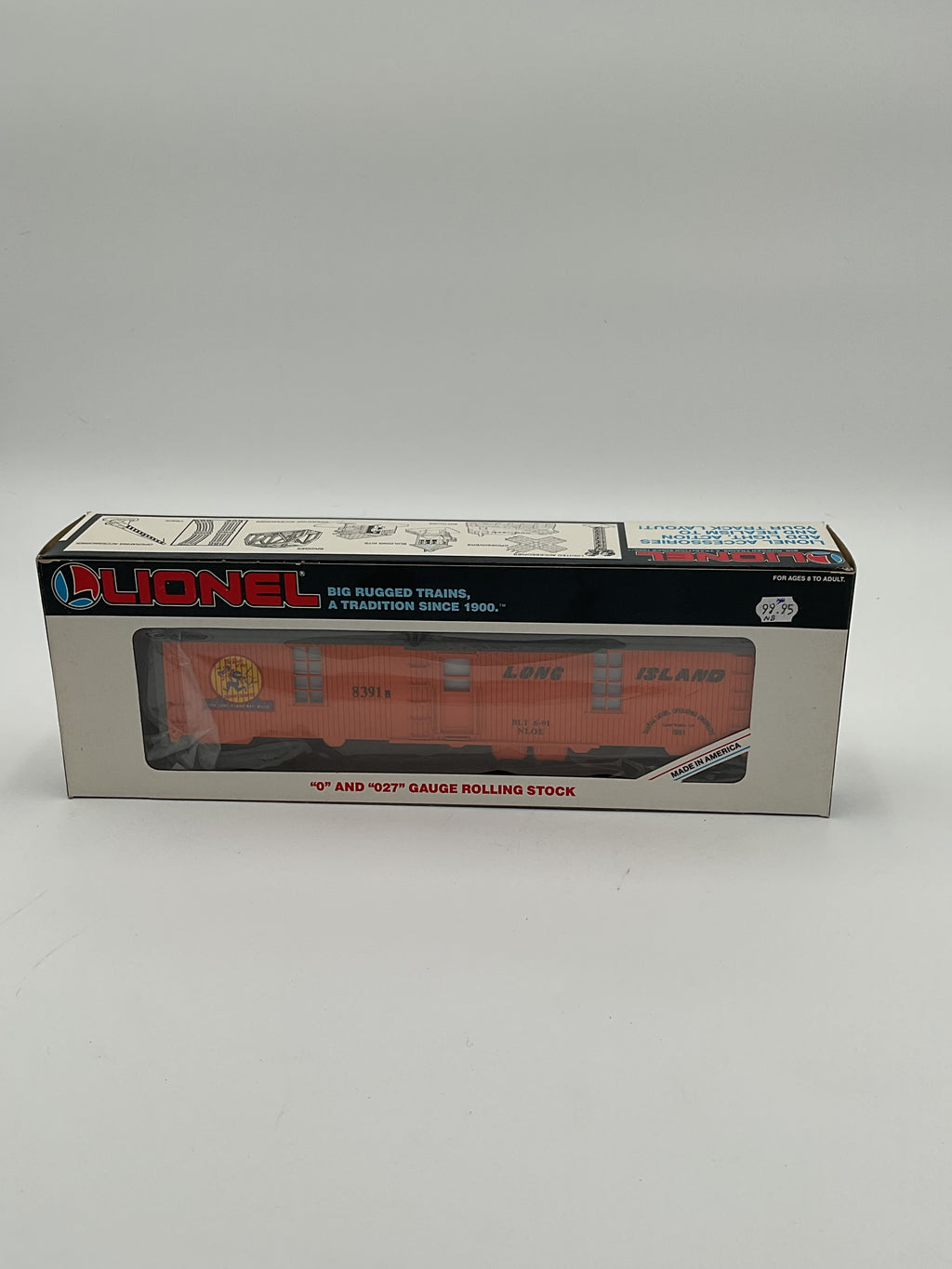 Lionel O 19655 Amtrak Tool Car with Lighted Interior