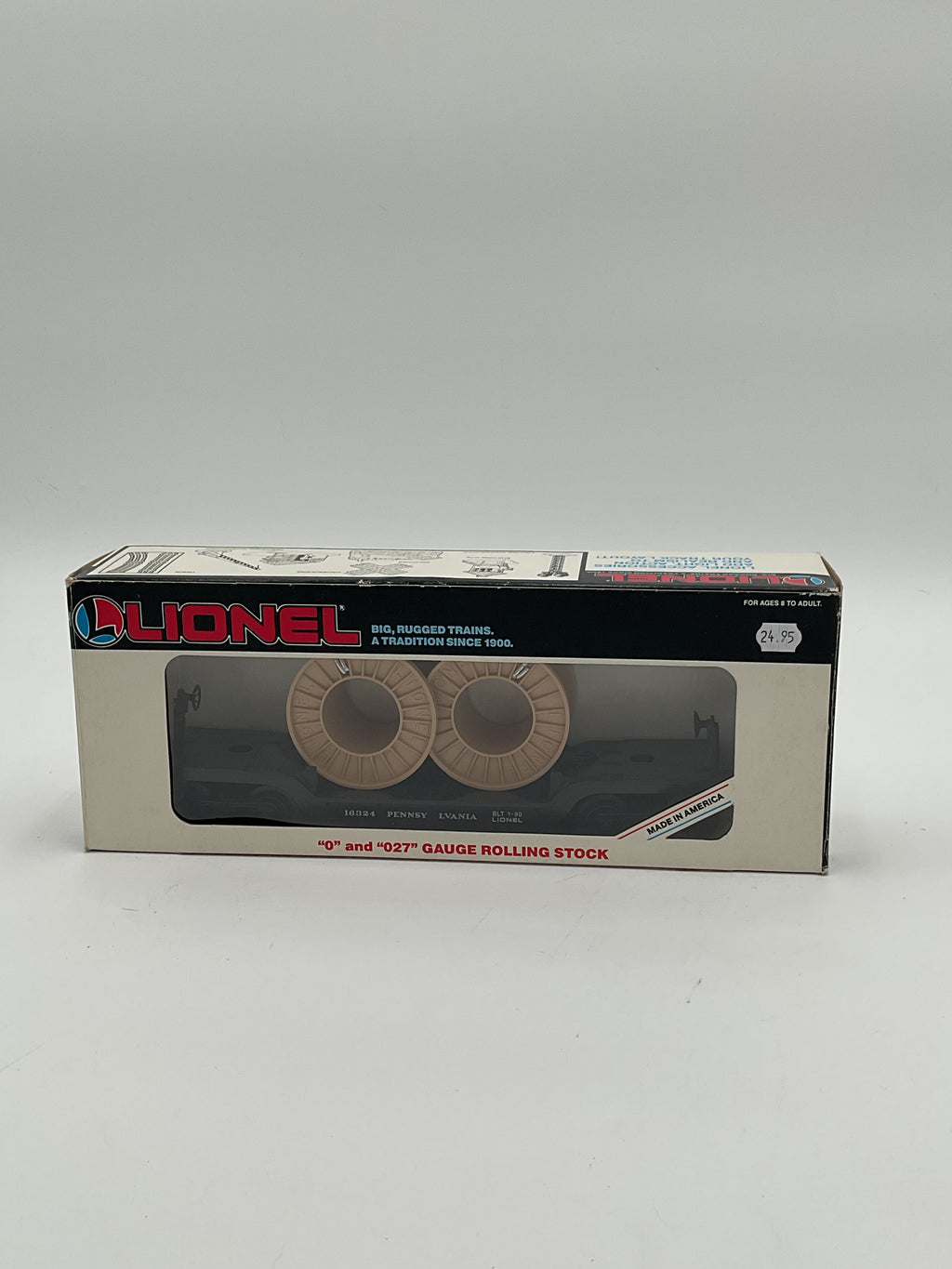 Lionel O 16324 Pennsylvania Depressed Flatcar with Cable Reels