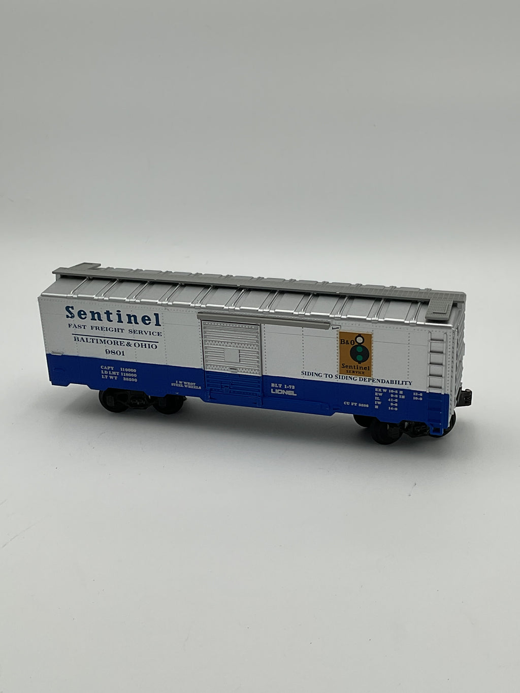 Lionel O 9801 B & O Sentinal Box Car