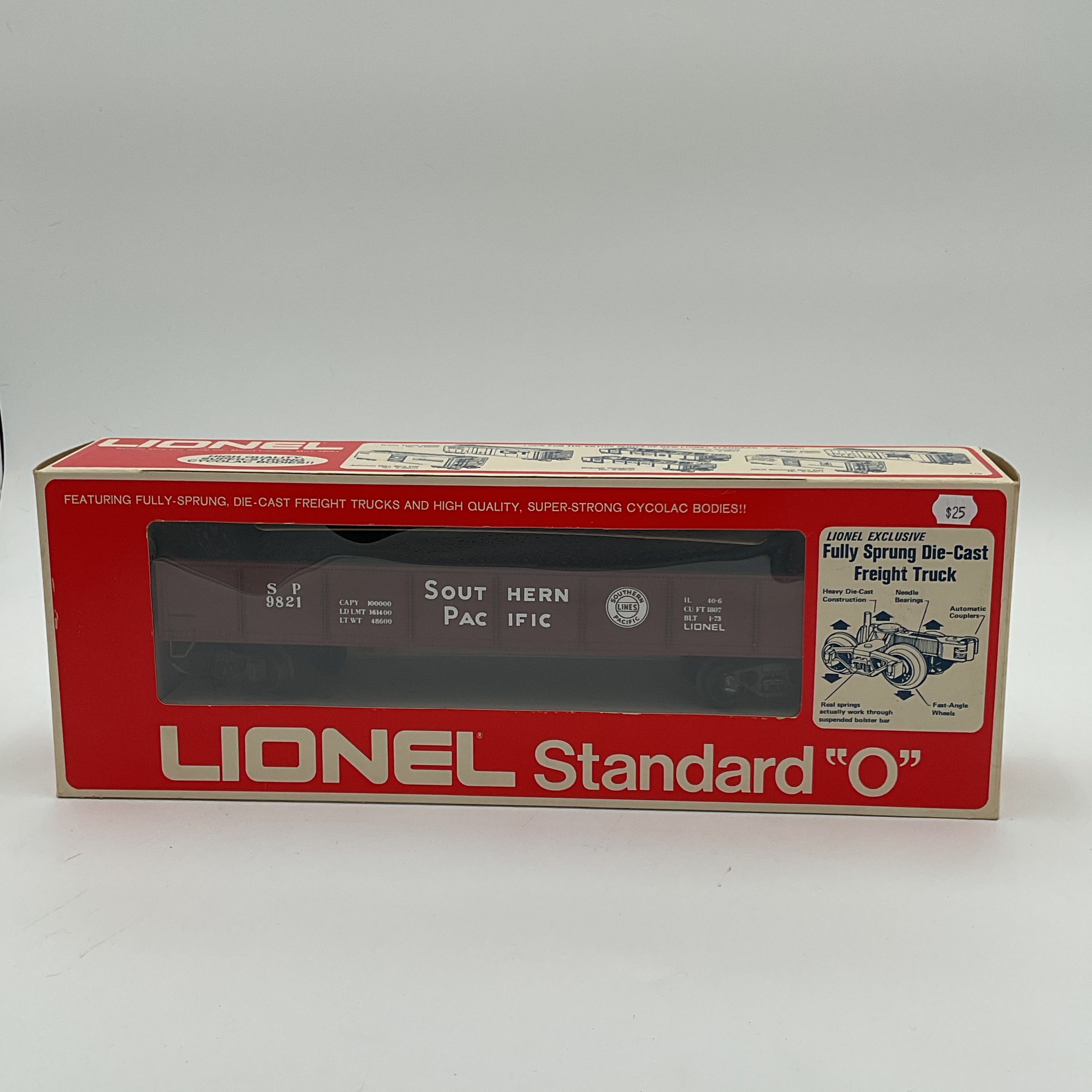 Lionel O 9821 Southern Pacific Gondola