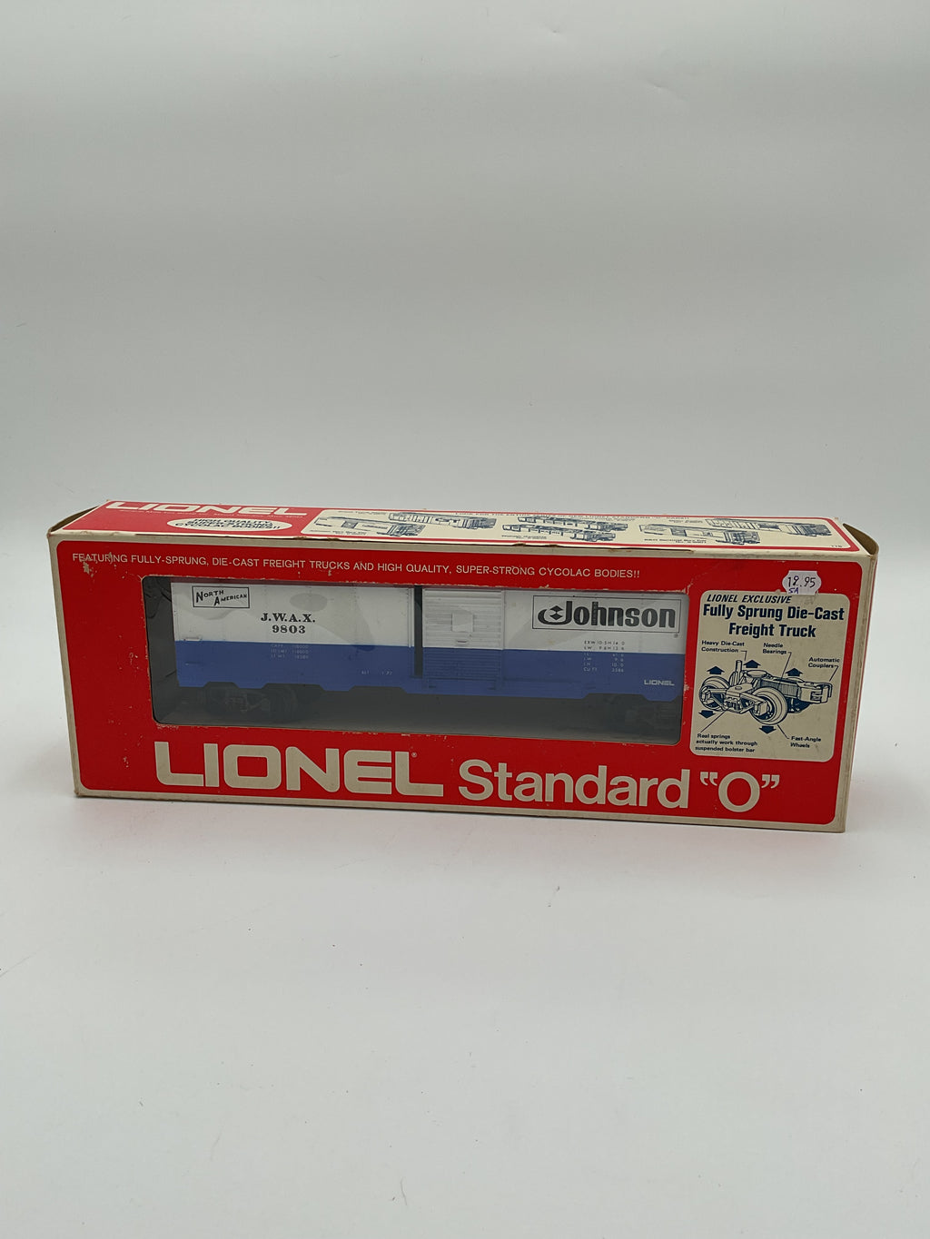 Lionel O 9803 Johnson Wax Box Car