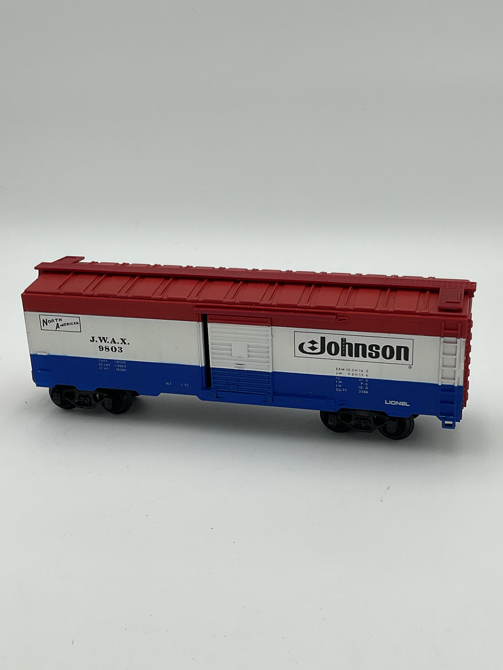 Lionel O 9803 Johnson Wax Box Car