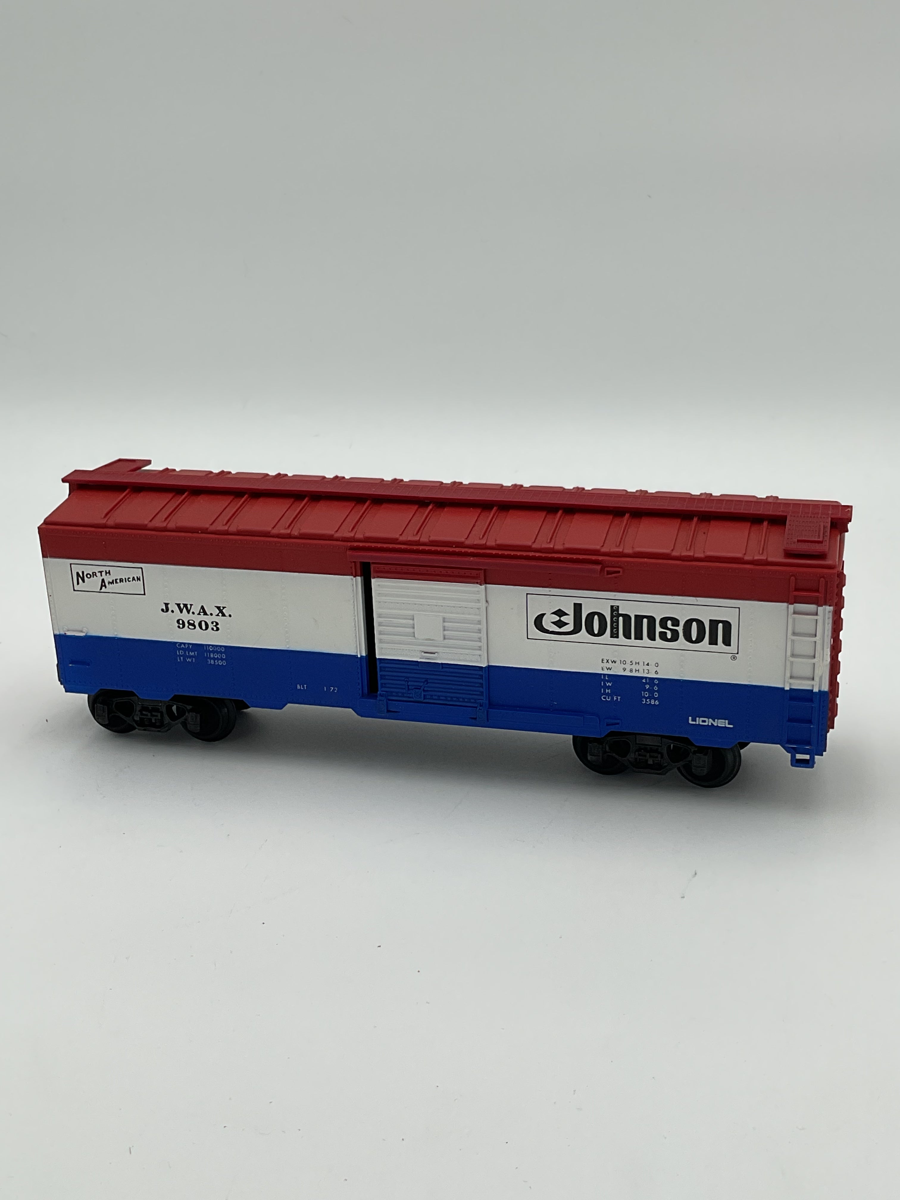 Lionel O 9803 Johnson Wax Box Car