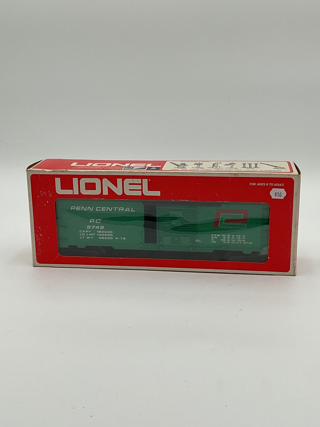 Lionel O 9749 Penn Central Box Cad
