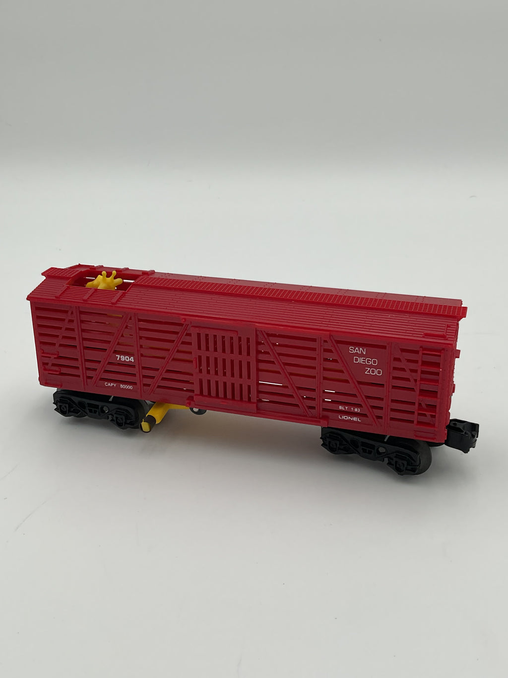 Lionel O 7904 Operating Giraffe Car Red