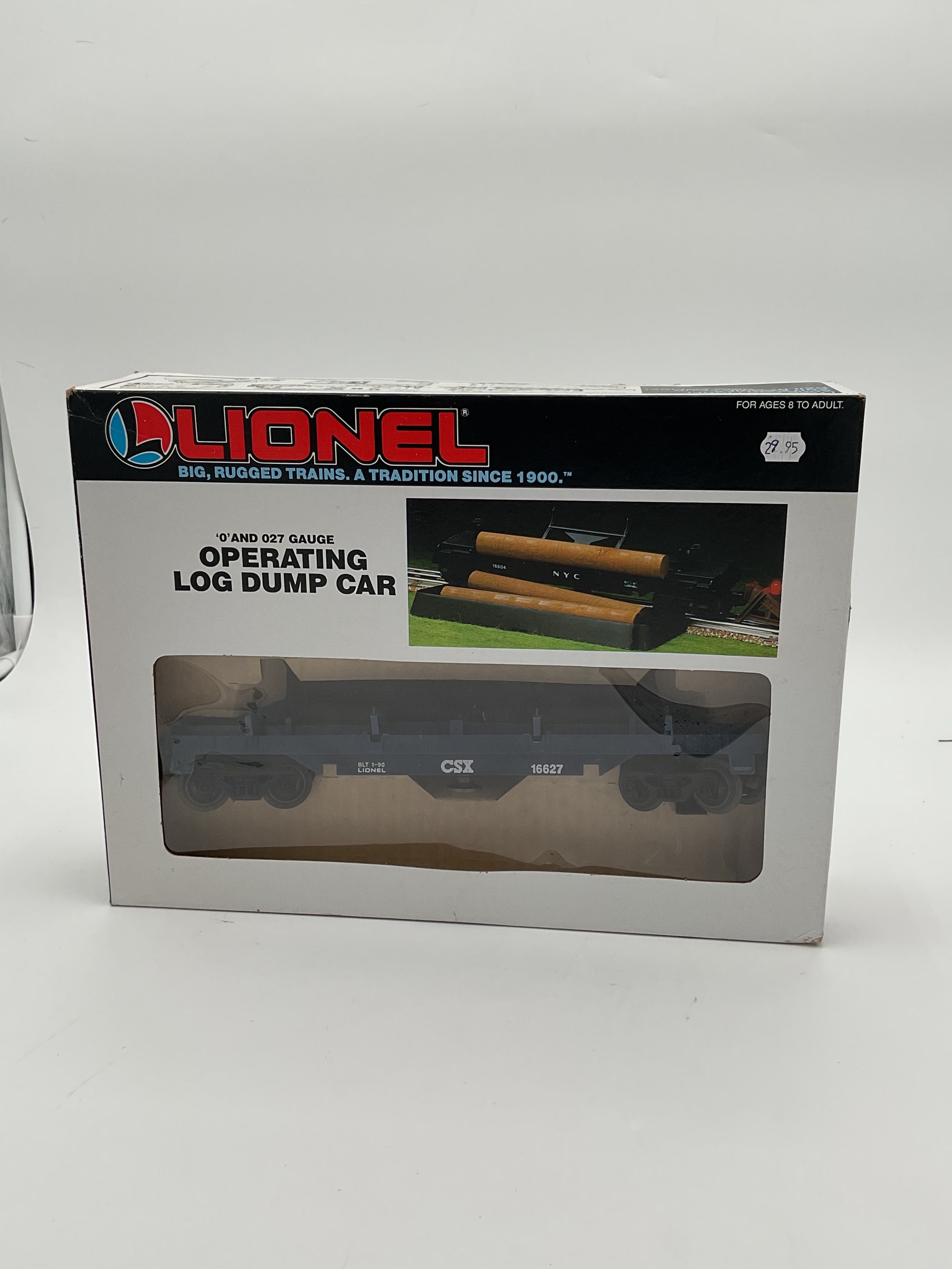 Lionel O 16627 CSX Log Dump Car