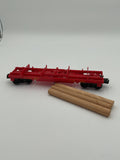 Lionel O 9310 Operating Log Dump Car Santa Fe