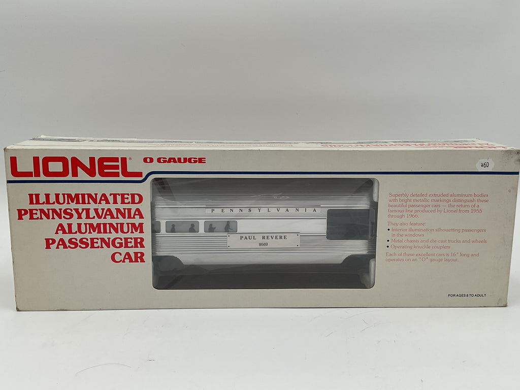 Lionel O 9569 Pennsylvania Aluminum Combo Car