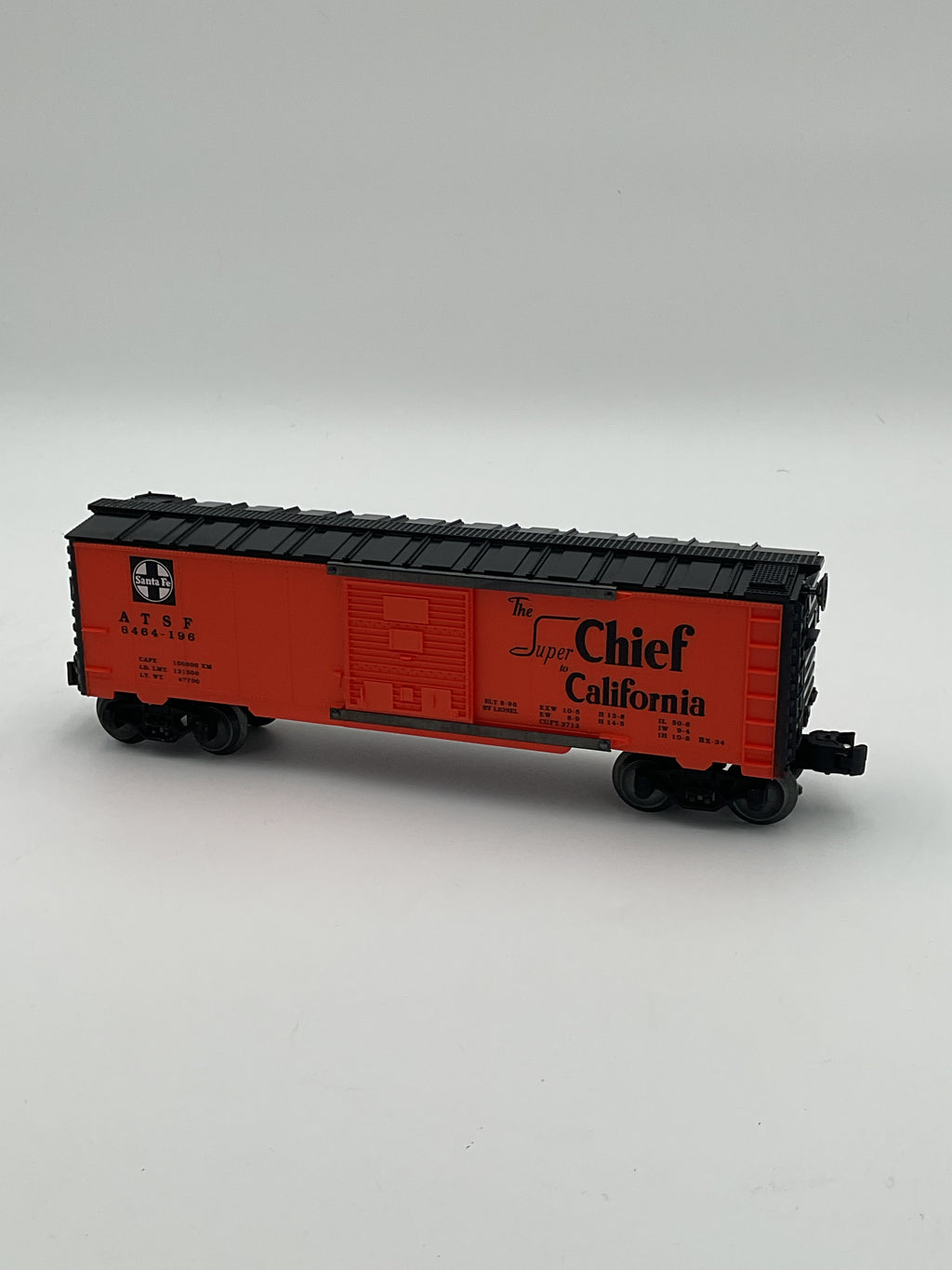 Lionel O 19282 6464-196 Santa Fe “Super Chief To California” Boxcar