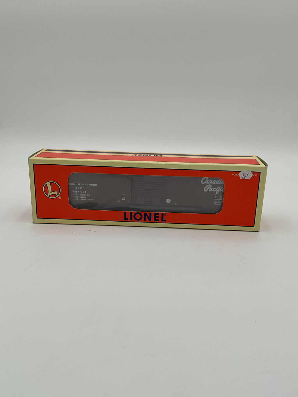 Lionel O 29215 6464-398 Canadian Pacific Boxcar