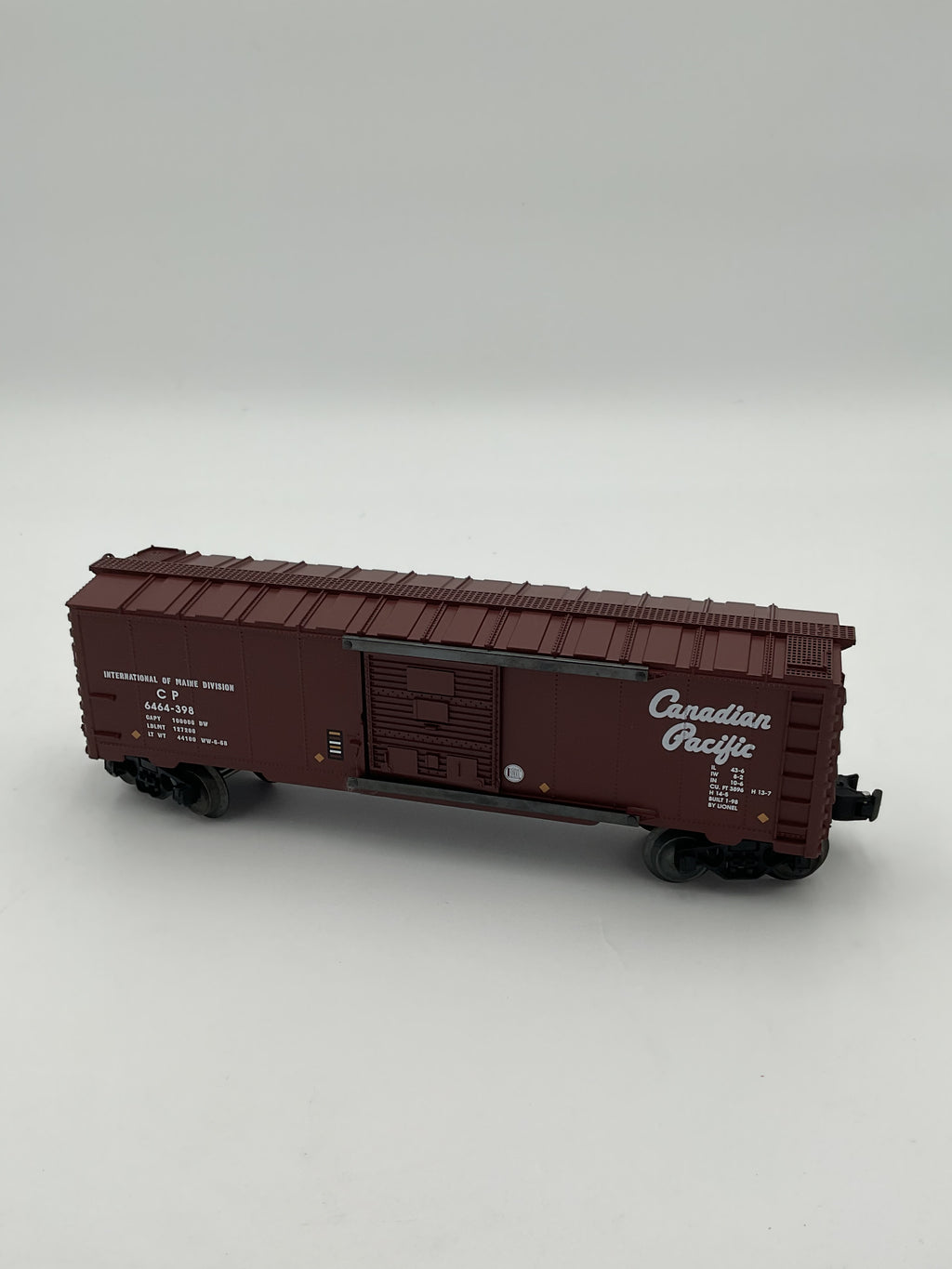 Lionel O 29215 6464-398 Canadian Pacific Boxcar