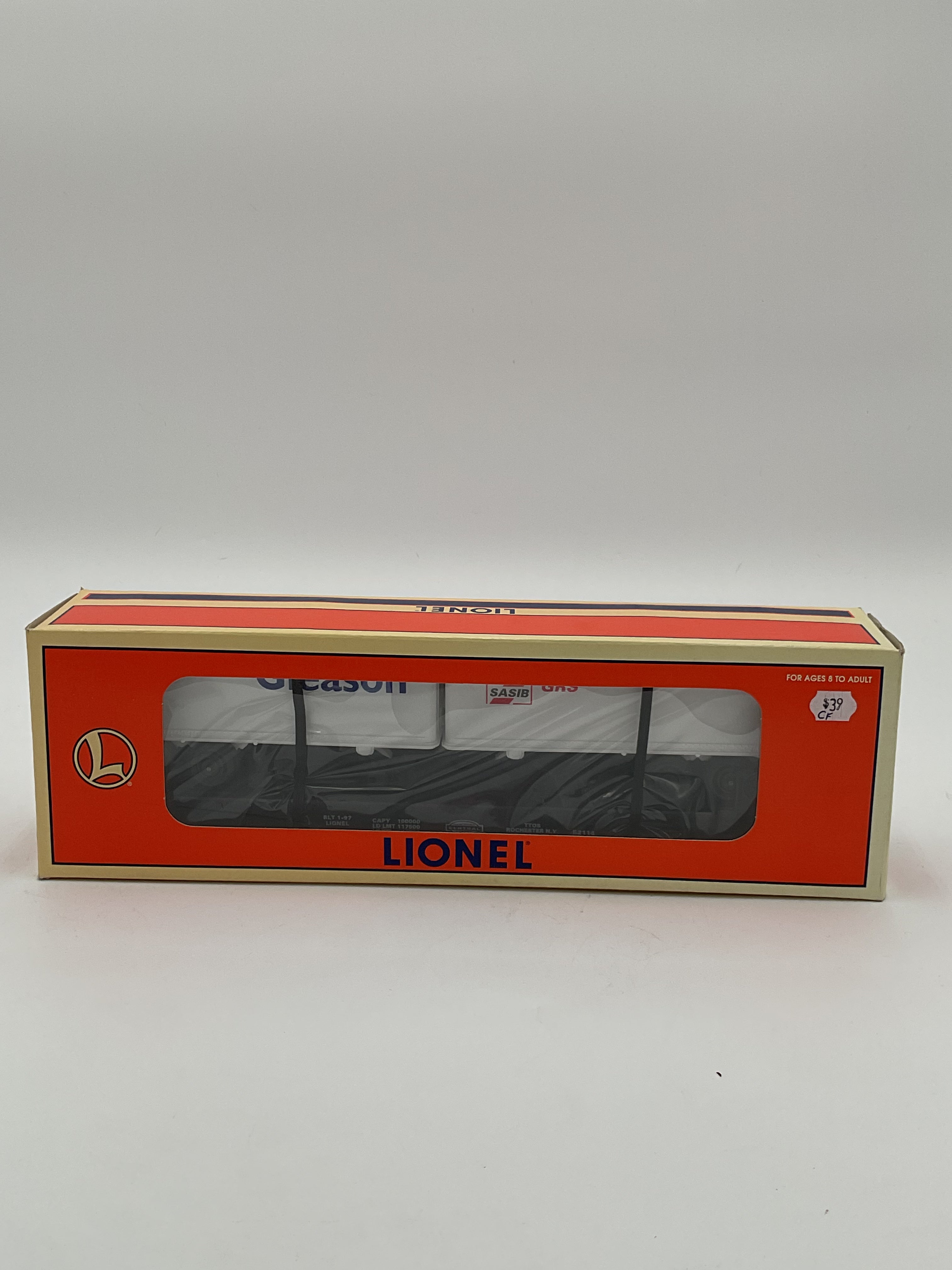 Lionel O 52114 1997 T.T.O.S NYC Flatcar with Gleason & SASIB Railway Trailers