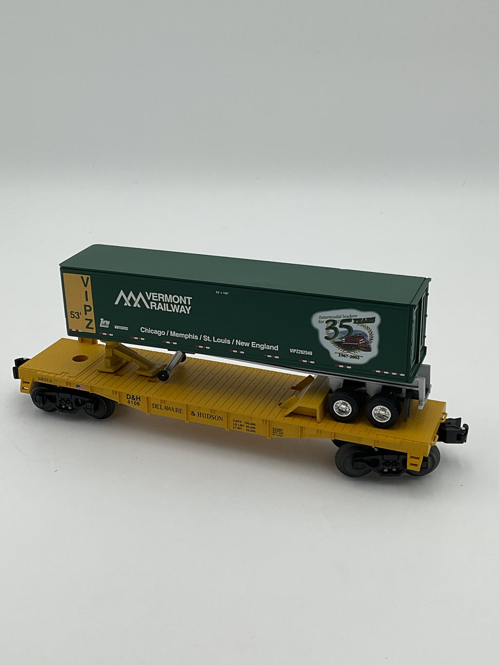 Lionel O 52397 NETCA D&H Flatcar with Trailer