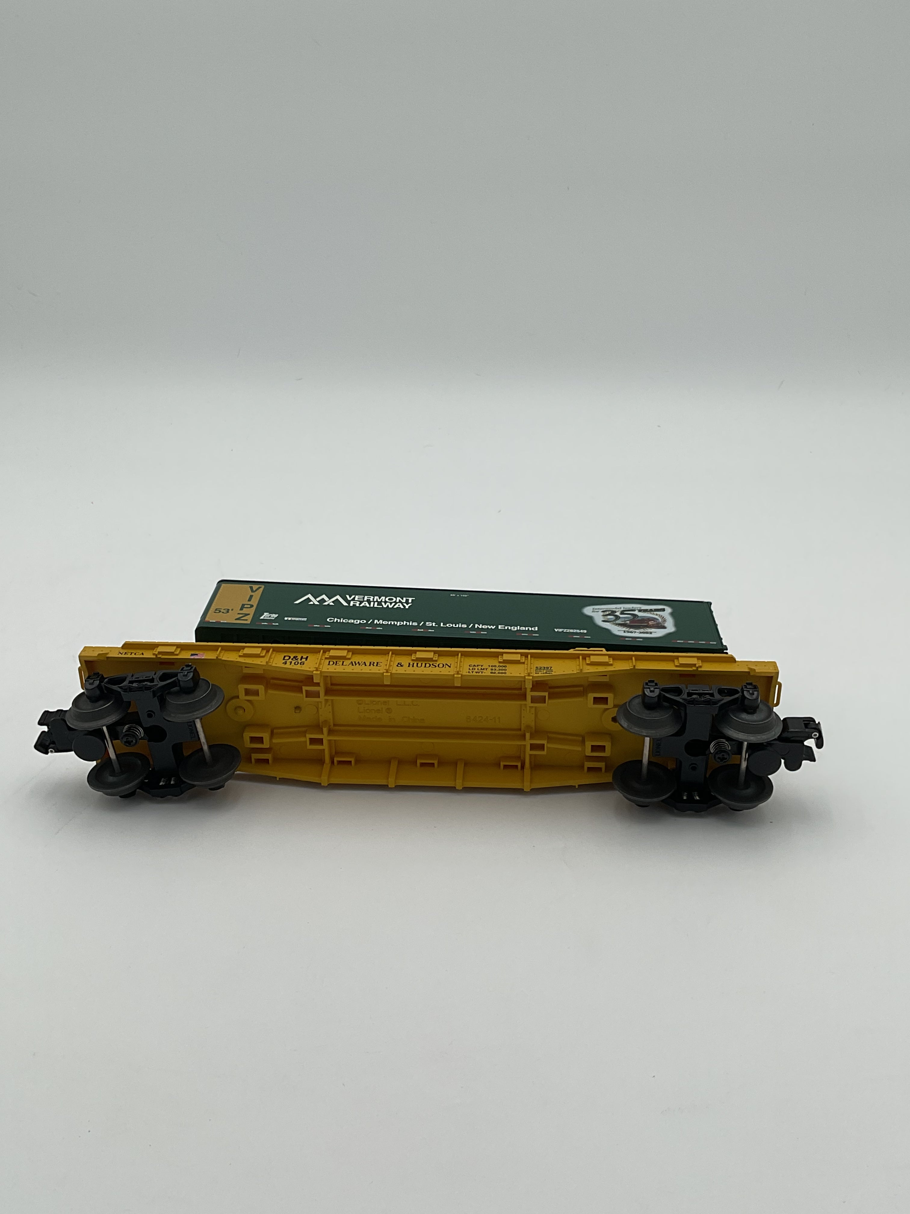 Lionel O 52397 NETCA D&H Flatcar with Trailer