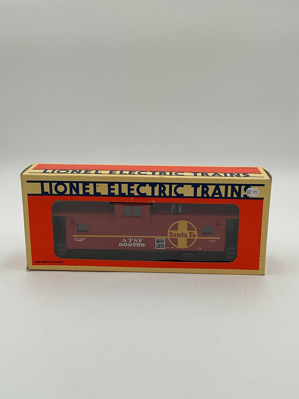 Lionel O 52102 Santa Fe Extended Vision Caboose