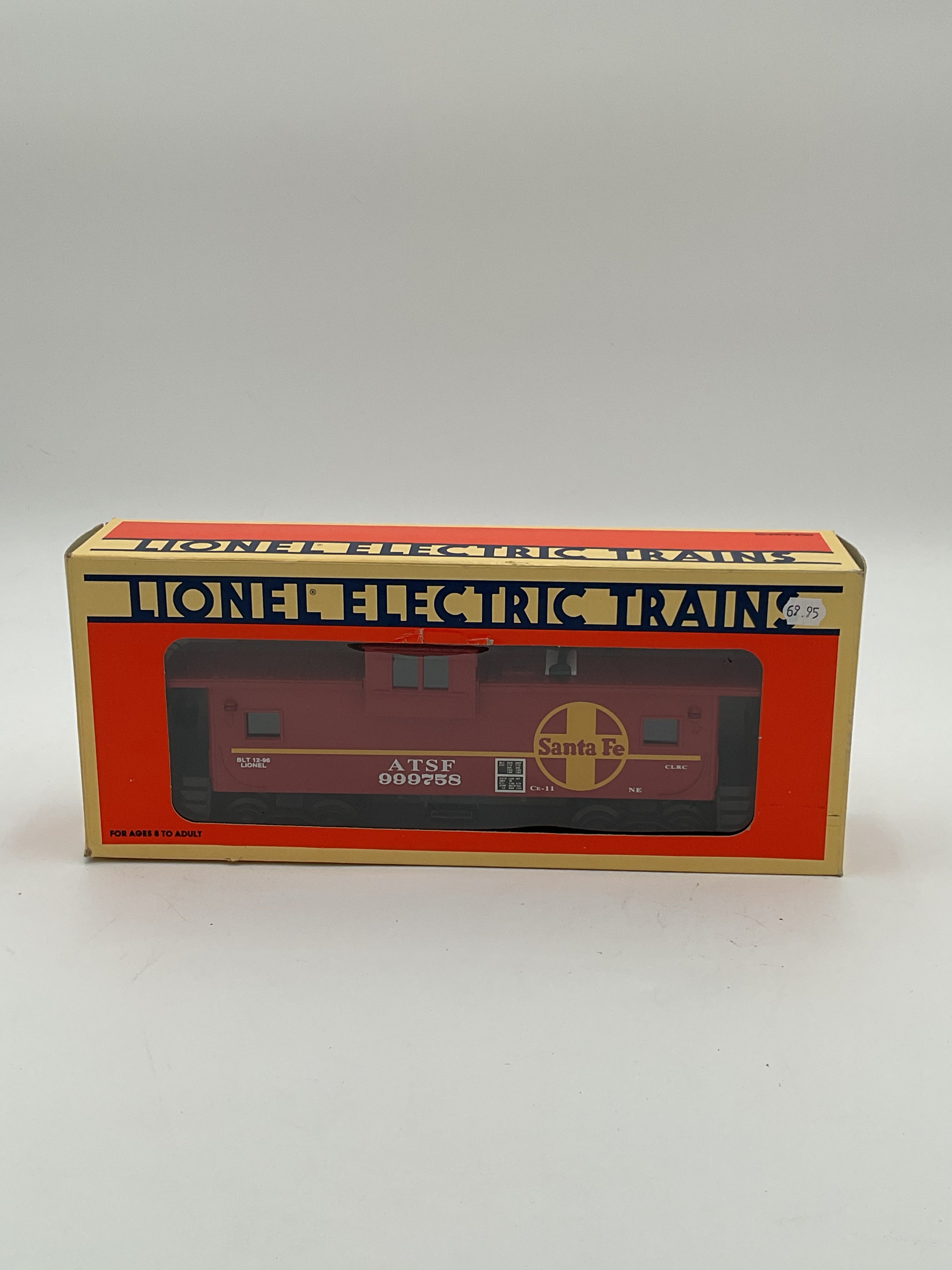 Lionel O 52102 Santa Fe Extended Vision Caboose