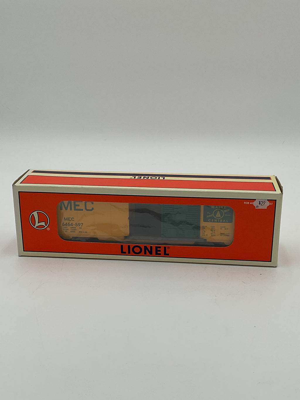 Lionel O 29203 6464-597 Maine Central Boxcar